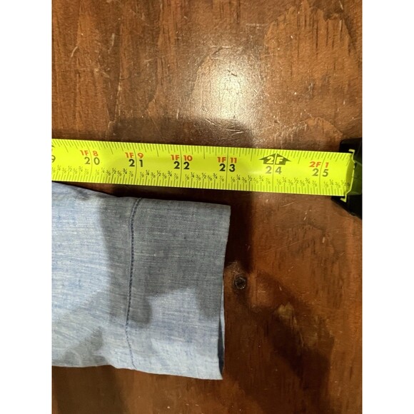 Tuckernuck Lydell Button Front Maxi Dress sz L Womens Chambray Beachy Coastal - Picture 13 of 16